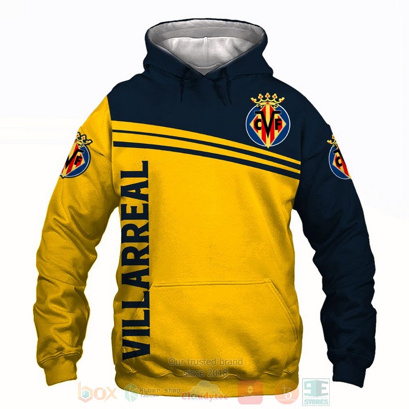 Villarreal yellow blue 3D shirt hoodie 1 2 3 4 5 6 7 8 9 10 11 12 13 14 15 16