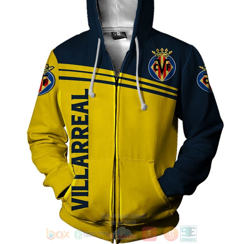 Villarreal yellow blue 3D shirt hoodie 1 2 3 4 5 6 7 8 9 10 11 12 13 14 15 16 17 18