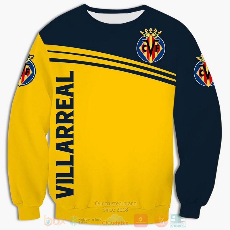 Villarreal yellow blue 3D shirt hoodie 1 2 3 4 5 6 7 8 9 10 11 12 13 14 15 16 17 18 19