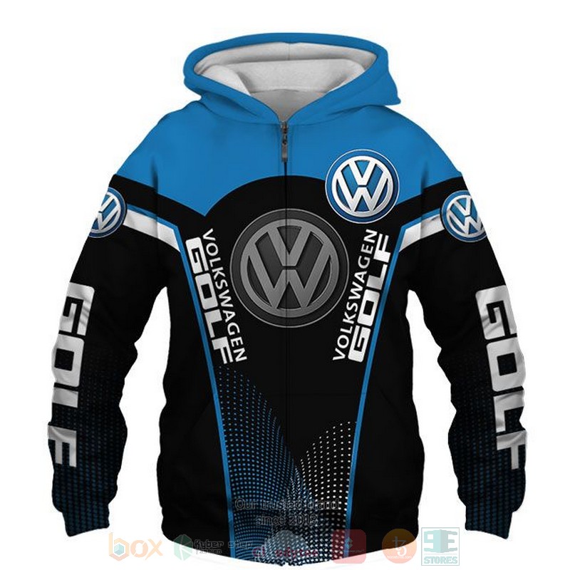 Volkswagen Golf blue black 3D shirt hoodie 1 2 3 4 5 6 7 8 9 10 11 12 13 14