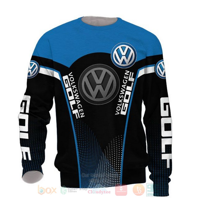 Volkswagen Golf blue black 3D shirt hoodie 1 2 3 4 5 6 7 8 9 10 11 12 13 14 15