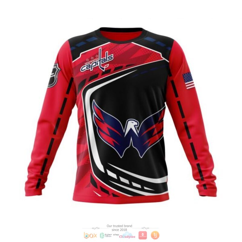 Washington Capitals NHL black red 3D shirt hoodie 1 2 3 4 5