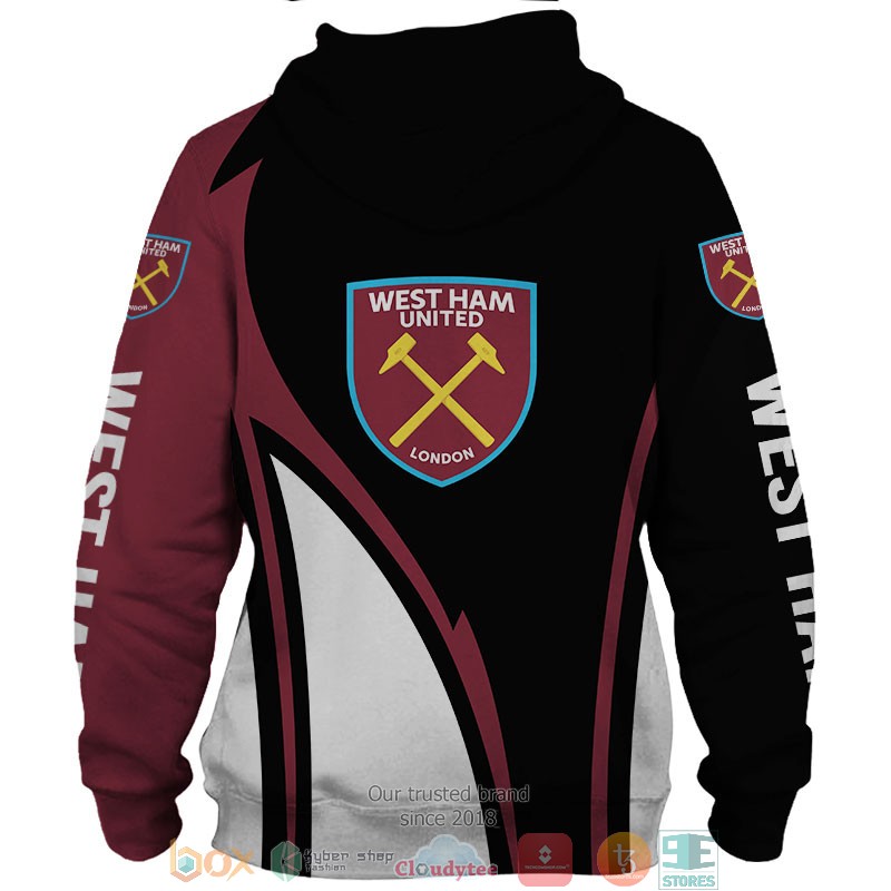 West Ham London 3d shirt hoodie 1