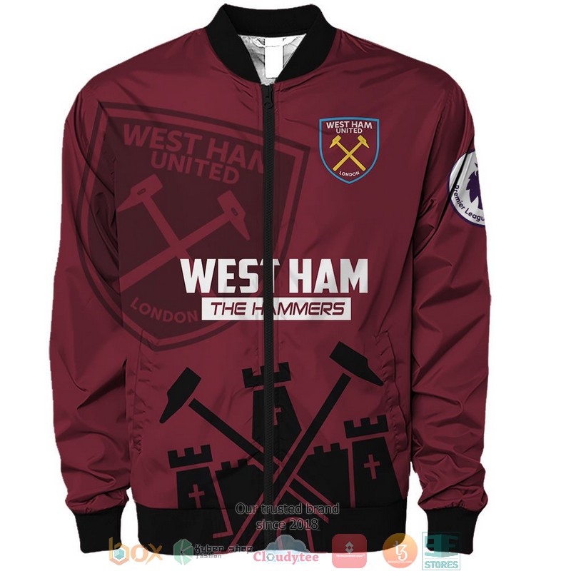 West Ham The Hammers 3d shirt hoodie 1 2 3 4 5 6 7 8 9 10 11 12 13 14 15