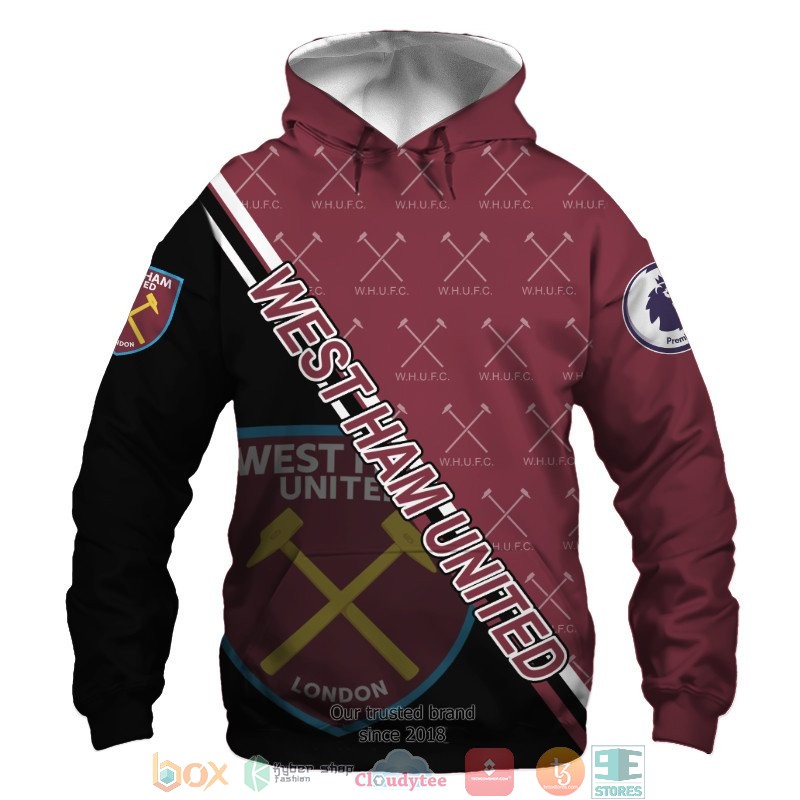 West Ham United 3d shirt hoodie 1 2 3 4 5 6 7 8 9 10 11 12