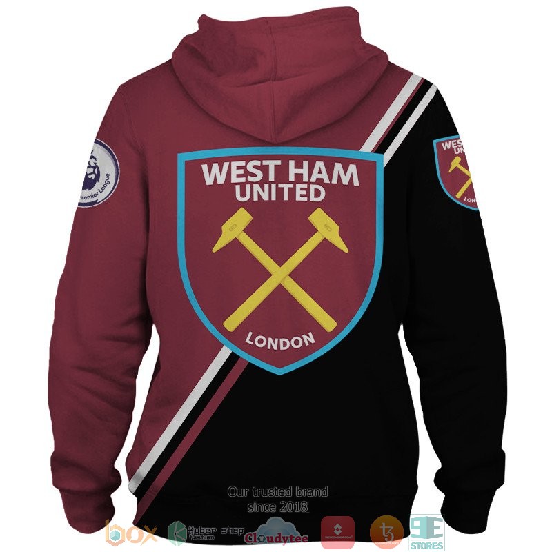 West Ham United 3d shirt hoodie 1 2 3 4 5 6 7 8 9 10 11 12 13