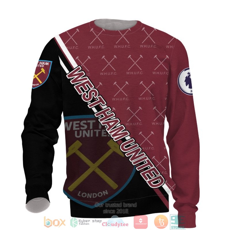 West Ham United 3d shirt hoodie 1 2 3 4 5 6 7 8 9 10 11 12 13 14 15