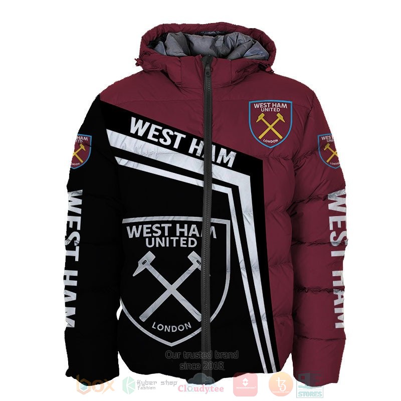 West Ham United dark red black 3D shirt hoodie 1 2 3 4 5 6 7 8 9 10 11 12 13 14 15 16 17 18