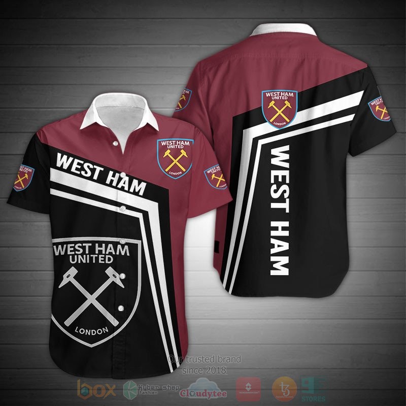West Ham United dark red black 3D shirt hoodie 1 2 3 4 5 6 7 8 9 10 11 12 13 14 15 16 17 18 19