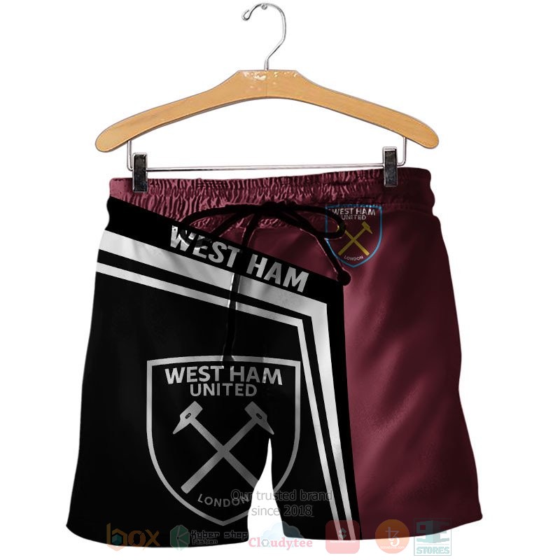 West Ham United dark red black 3D shirt hoodie 1 2 3 4 5 6 7 8 9 10 11 12 13 14 15 16 17 18 19 20 21 22 23