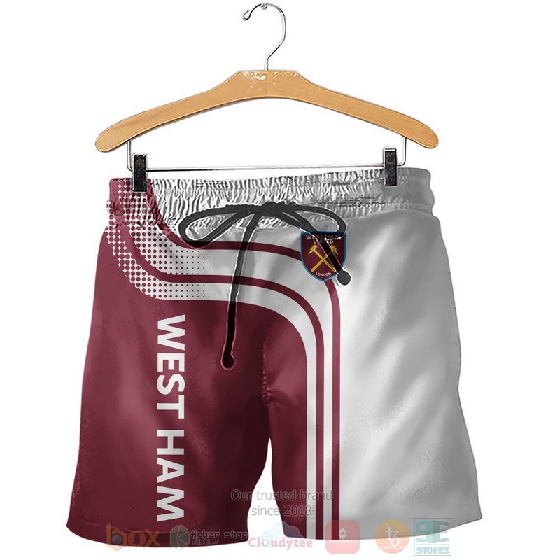 West Ham United white red 3D shirt hoodie 1 2 3 4 5 6 7 8 9 10 11 12 13 14 15 16 17 18 19 20 21 22 23
