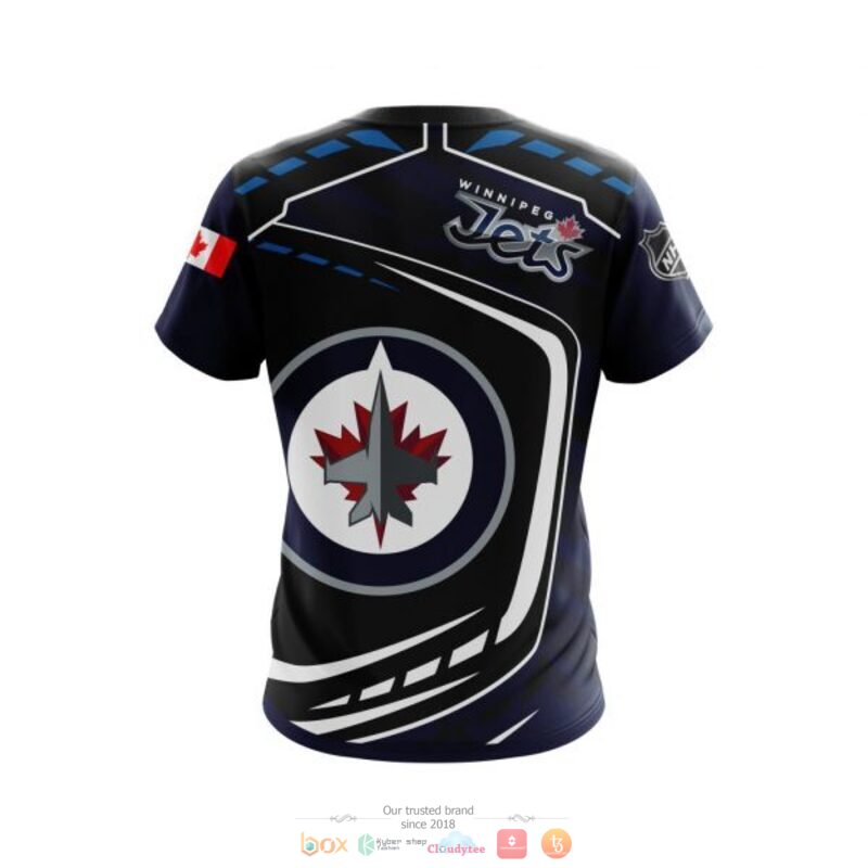 Winnipeg Jets NHL black blue 3D shirt hoodie 1 2 3 4 5 6 7 8