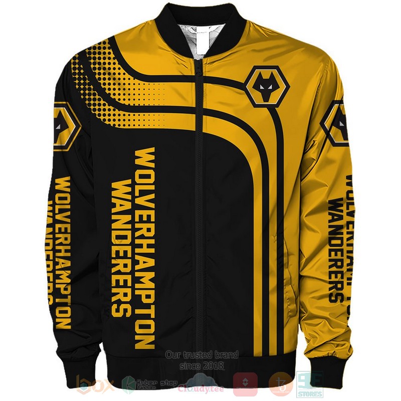 Wolvehampton Wanderers yellow black 3D shirt hoodie 1 2 3 4 5 6 7 8 9 10 11 12 13 14 15 16 17