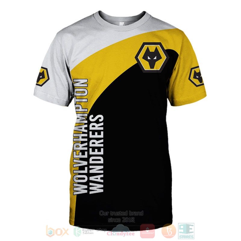 Wolverhampton Wanderers white Yellow black 3D shirt hoodie 1 2 3 4 5 6 7 8 9