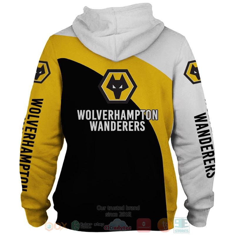 Wolverhampton Wanderers white Yellow black 3D shirt hoodie 1 2 3 4 5 6 7 8 9 10 11 12 13