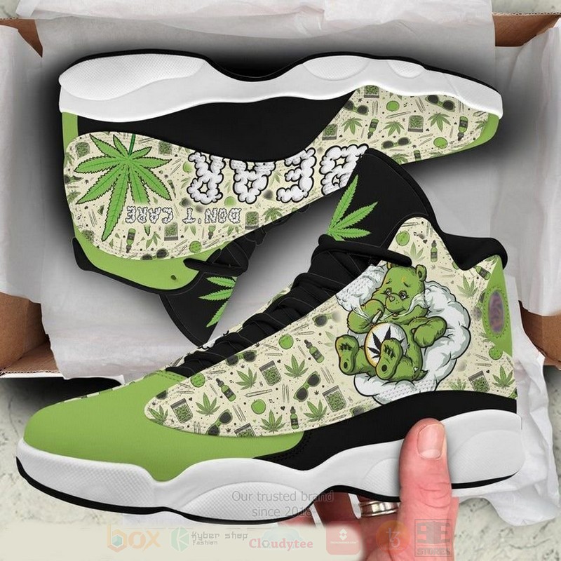 420 Dont Care Bear Stoner Printed Air Jordan 13 Shoes