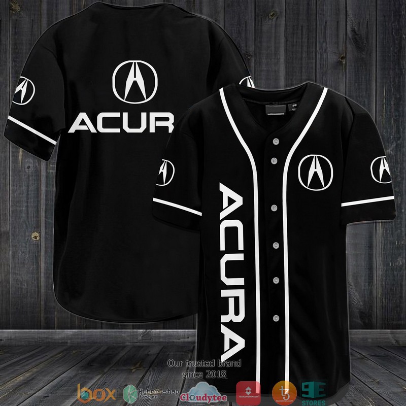 Acura Black Jersey Baseball Shirt