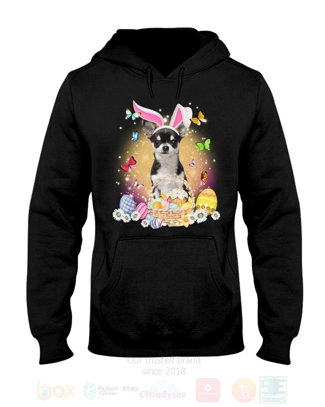 Black Chihuahua Easter Bunny Butterfly 2D Hoodie Shirt 1 2 3 4 5 6 7 8 9 10 11 12 13 14 15