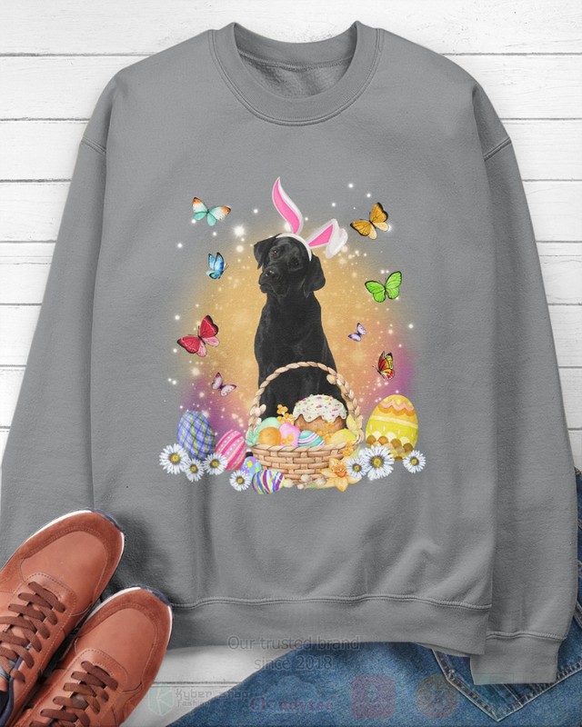Black Labrador Easter Bunny Butterfly 2D Hoodie Shirt 1 2 3 4 5 6 7 8 9