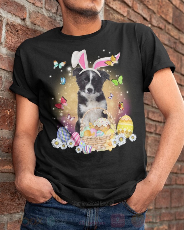Border Collie Easter Bunny Butterfly 2D Hoodie Shirt 1 2 3 4 5 6 7