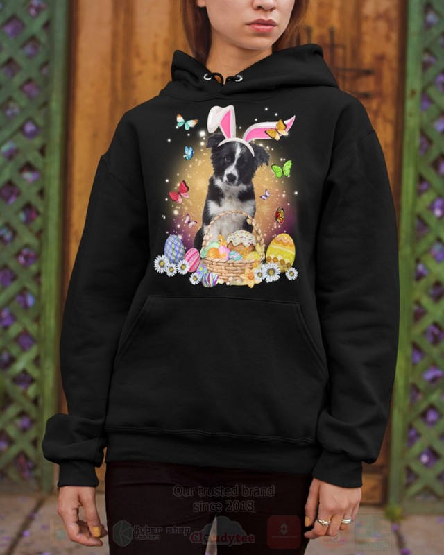 Border Collie Easter Bunny Butterfly 2D Hoodie Shirt 1 2 3 4 5 6 7 8 9 10 11 12 13 14 15 16 17