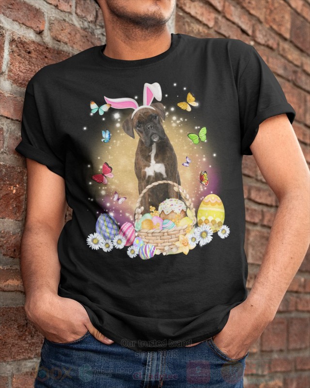 Brindle Boxer Easter Bunny Butterfly 2D Hoodie Shirt 1 2 3 4 5 6 7