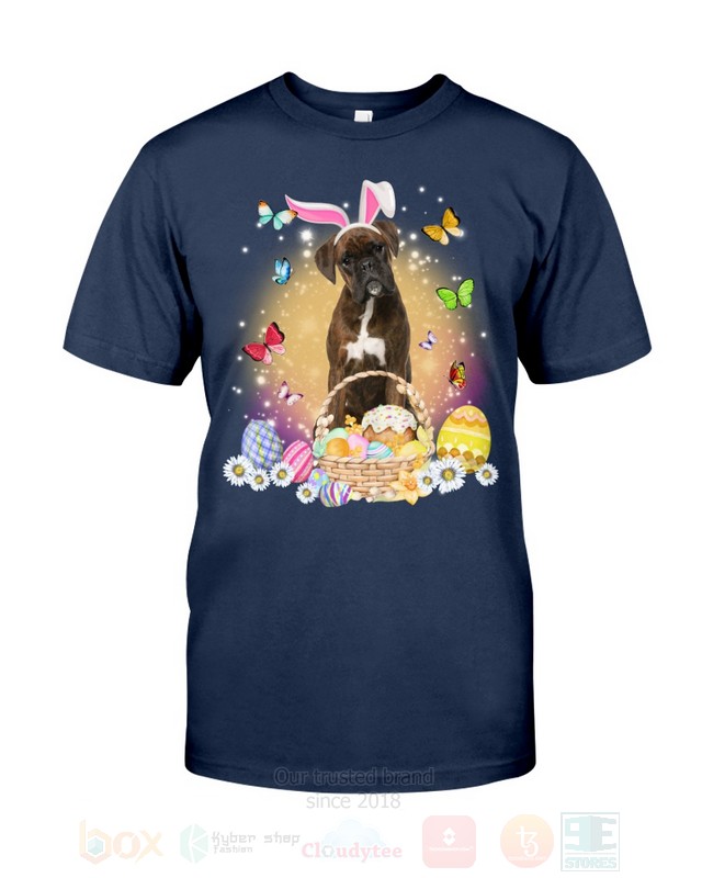Brindle Boxer Easter Bunny Butterfly 2D Hoodie Shirt 1 2 3 4 5 6 7 8