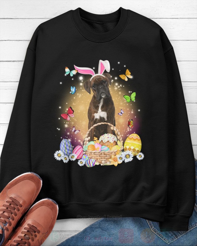 Brindle Boxer Easter Bunny Butterfly 2D Hoodie Shirt 1 2 3 4 5 6 7 8 9 10 11 12 13 14