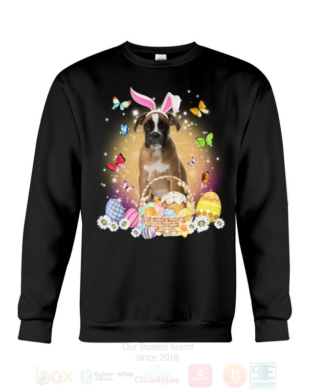 Brown Boxer Easter Bunny Butterfly 2D Hoodie Shirt 1 2 3 4 5 6 7 8 9 10 11 12