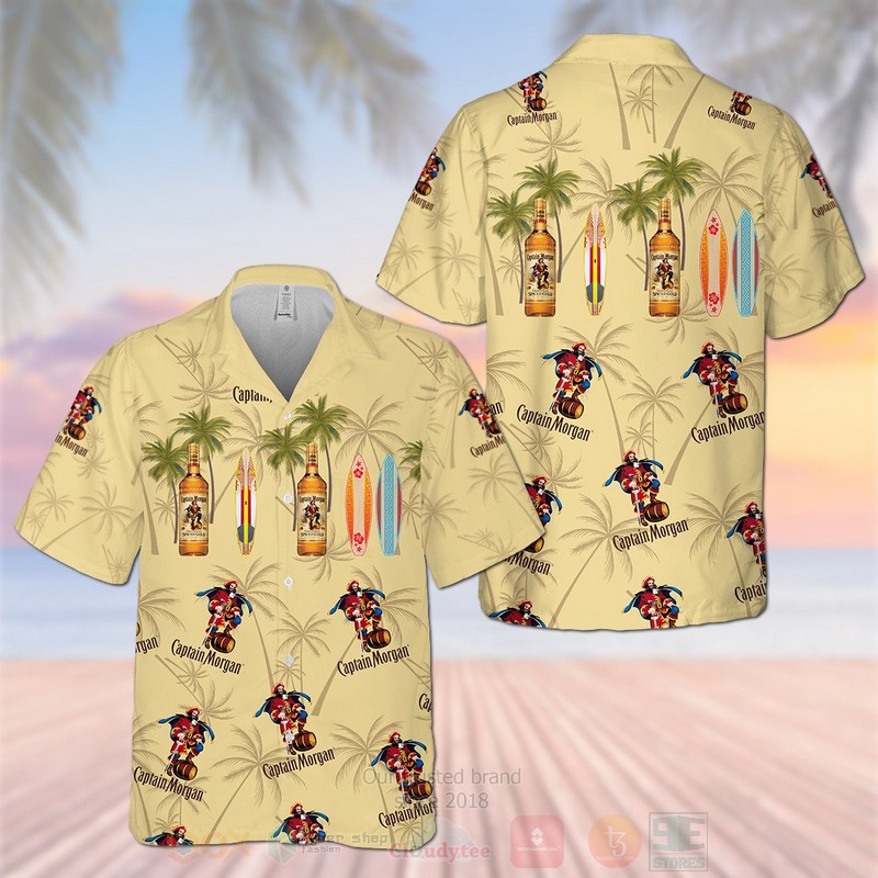 Captain Morgan Yellow Hawaiian Shirt