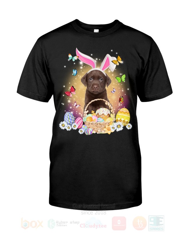 Chocolate Labrador Baby Easter Bunny Butterfly 2D Hoodie Shirt 1 2 3 4