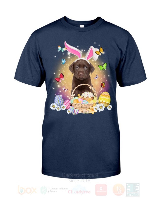 Chocolate Labrador Baby Easter Bunny Butterfly 2D Hoodie Shirt 1 2 3 4 5 6 7 8