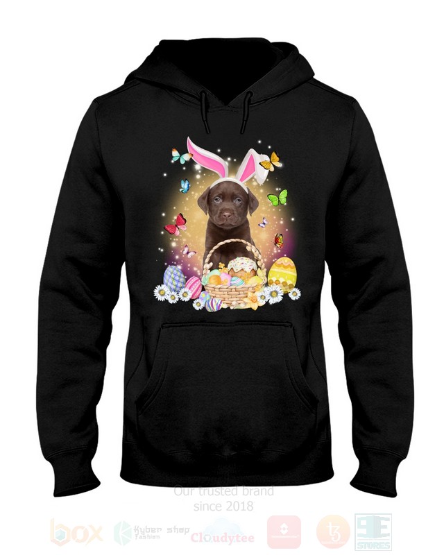 Chocolate Labrador Baby Easter Bunny Butterfly 2D Hoodie Shirt 1 2 3 4 5 6 7 8 9 10 11 12 13 14 15
