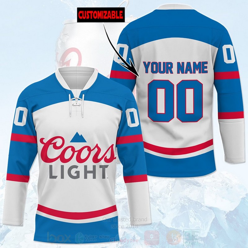 Coors Light Personalized Hockey Jersey Shirt