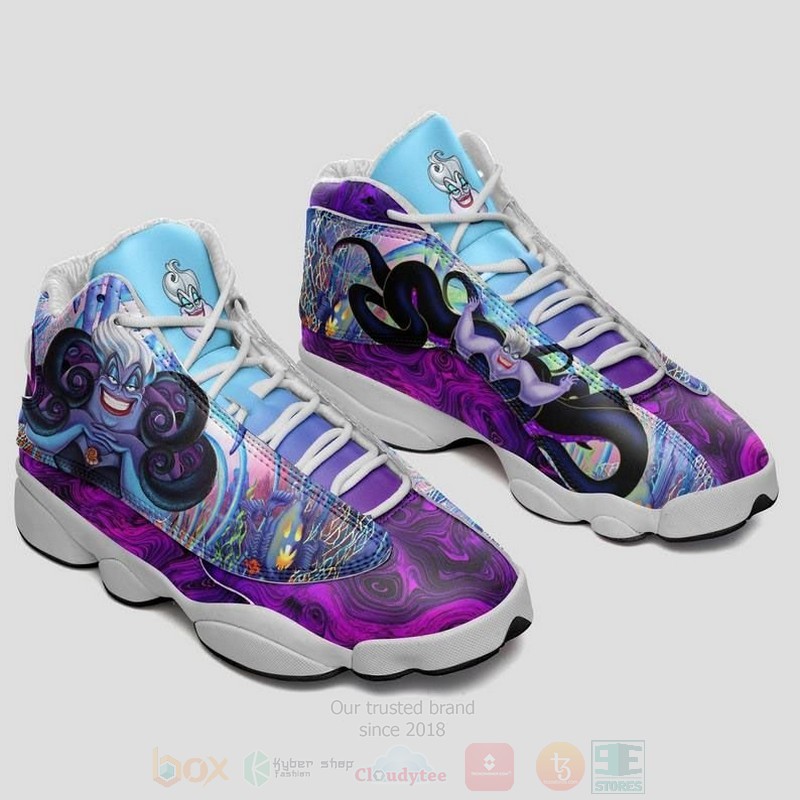 Disney Ursula The Villain Disney Cartoon Air Jordan 13 Shoes