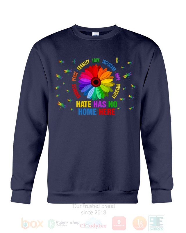 Dragonfly Hate Has No Home Here Hoodie Shirt 1 2 3 4 5 6 7 8