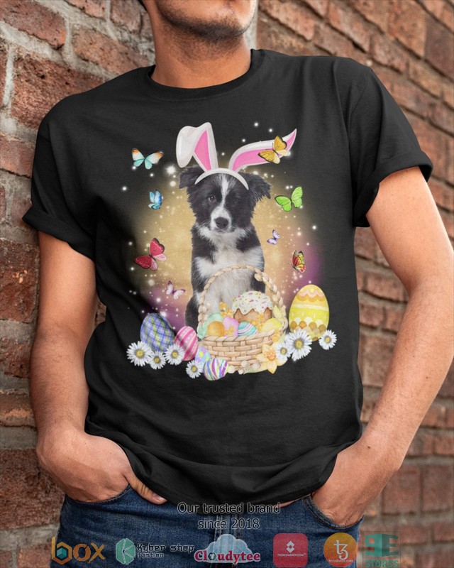 Easter Bunny Border Collie 2d shirt hoodie 1