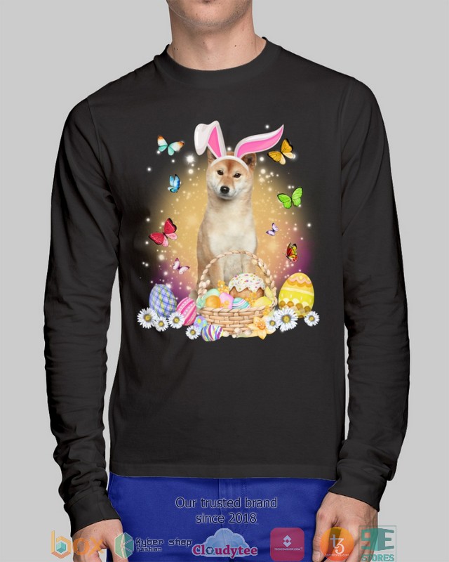 Easter Bunny Brown Shiba Inu 2d shirt hoodie 1 2 3 4 5