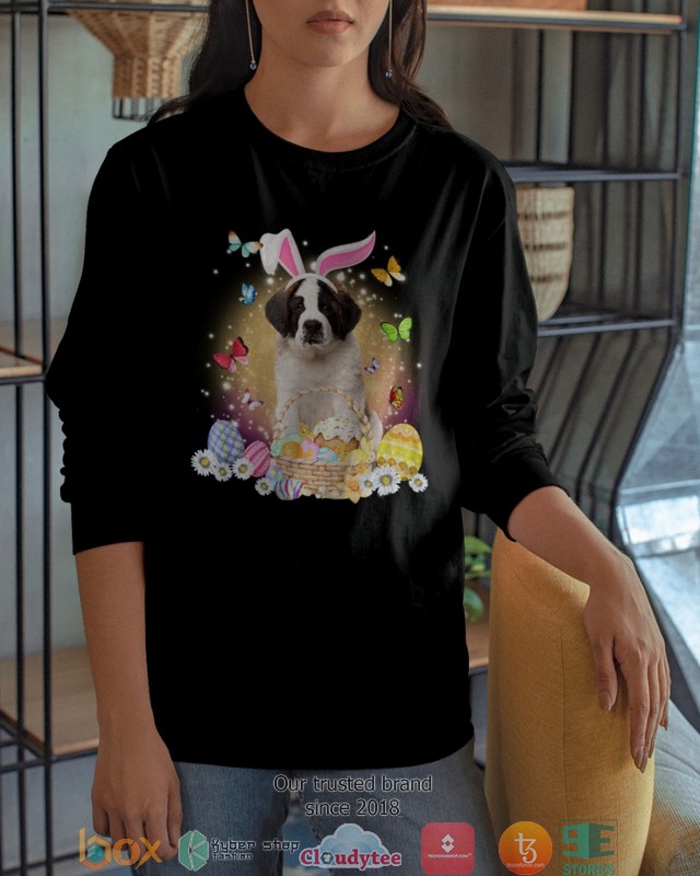 Easter Bunny Saint Bernard 2d shirt hoodie 1 2 3 4 5 6