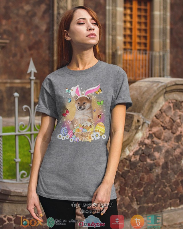 Easter Bunny Shiba Inu 2d shirt hoodie