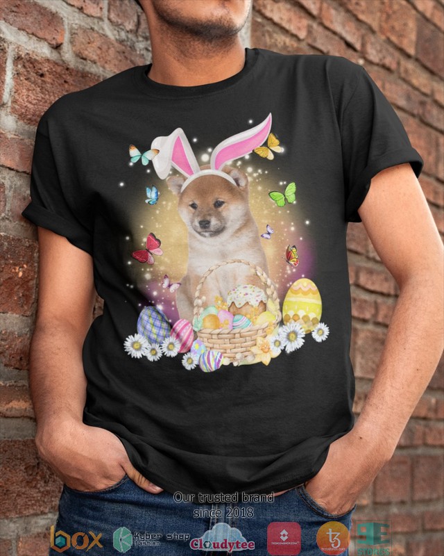 Easter Bunny Shiba Inu 2d shirt hoodie 1