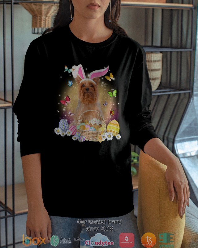 Easter Bunny Silky Terrier 2d shirt hoodie 1 2 3 4 5 6
