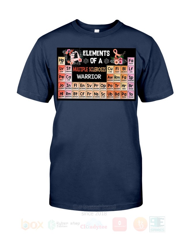 Elements Of A Multiple Sclerosis Warrior 2D Hoodie Shirt 1 2 3