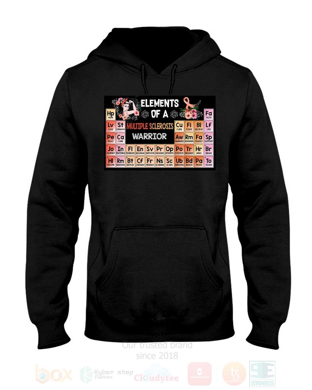 Elements Of A Multiple Sclerosis Warrior 2D Hoodie Shirt 1 2 3 4