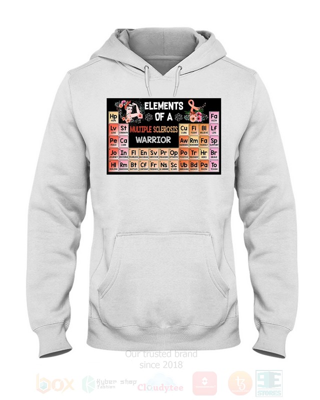 Elements Of A Multiple Sclerosis Warrior 2D Hoodie Shirt 1 2 3 4 5