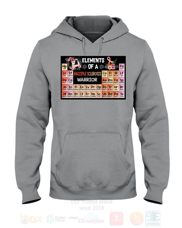 Elements Of A Multiple Sclerosis Warrior 2D Hoodie Shirt 1 2 3 4 5 6