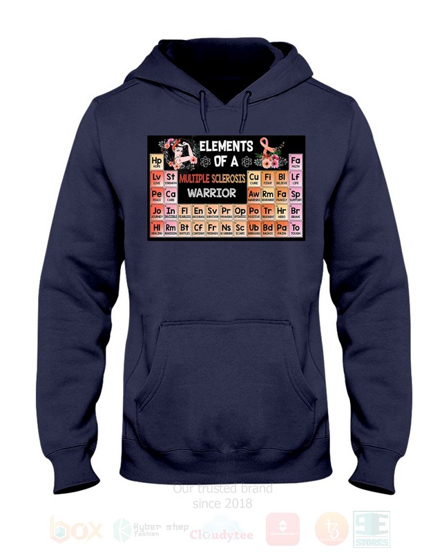 Elements Of A Multiple Sclerosis Warrior 2D Hoodie Shirt 1 2 3 4 5 6 7
