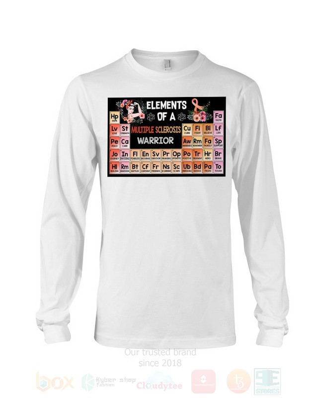 Elements Of A Multiple Sclerosis Warrior 2D Hoodie Shirt 1 2 3 4 5 6 7 8 9 10 11 12