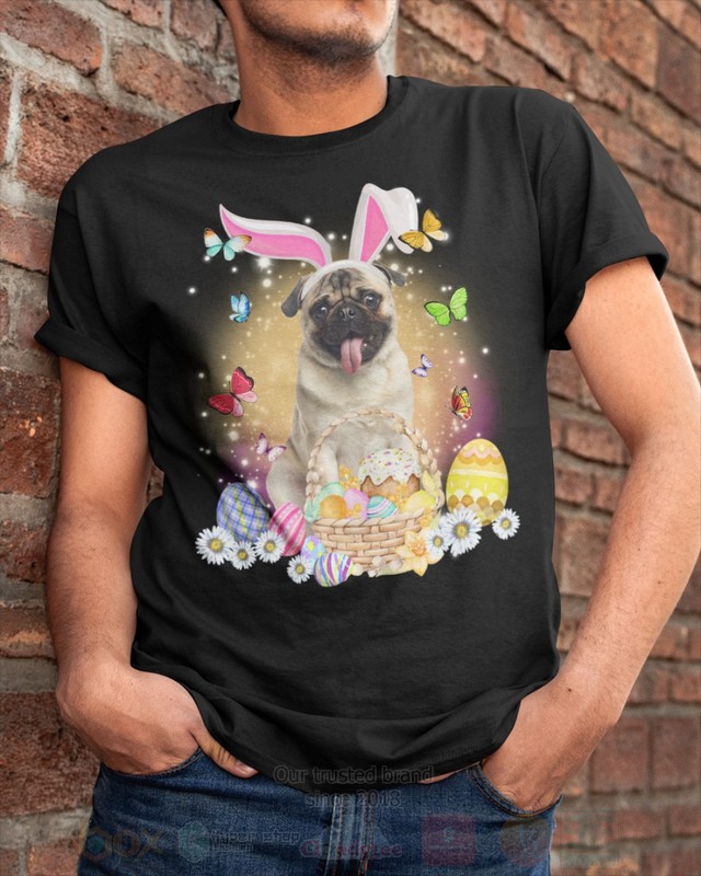 Fawn Pug Easter Bunny Butterfly 2D Hoodie Shirt 1 2 3 4 5 6 7