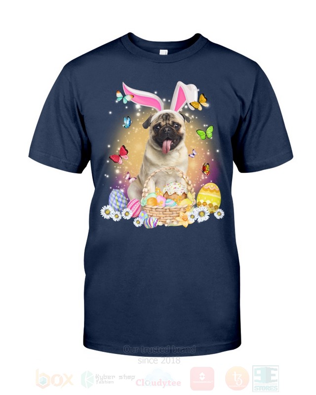 Fawn Pug Easter Bunny Butterfly 2D Hoodie Shirt 1 2 3 4 5 6 7 8